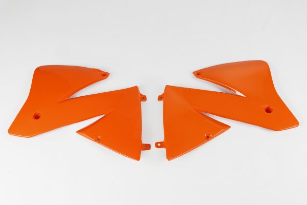 UFO radiator kappen Oranje KTM EXC 125/200/250/300/380/400/520 01-02