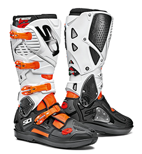 Sidi crosslaarzen Crossfire 3 SRS Fluor Oranje / Zwart / Wit maat 44