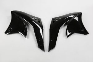 UFO radiator kappen Zwart Kawasaki KX 250F 2006-2008