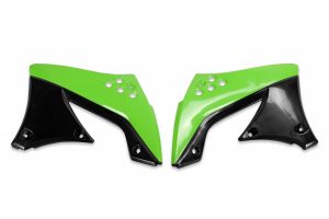 UFO radiator kappen Groen / Zwart Kawasaki KX 450F 2009-2011