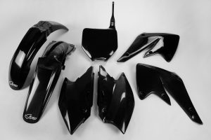 UFO plastic kit Zwart Kawasaki KX 250F 2004-2005