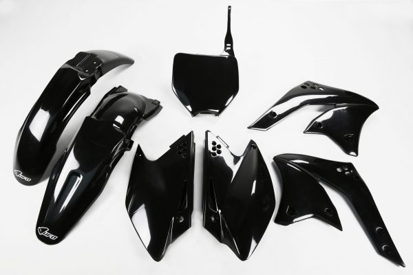 UFO plastic kit Zwart Kawasaki KX 250F 2006-2008