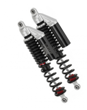 YSS Separated Nitro Gas fixed black reservoirs RC362-T-VT ( 2 achterveren ) Honda CR 125R 1974-1979 Elsinore & CR 250R 1972-1977