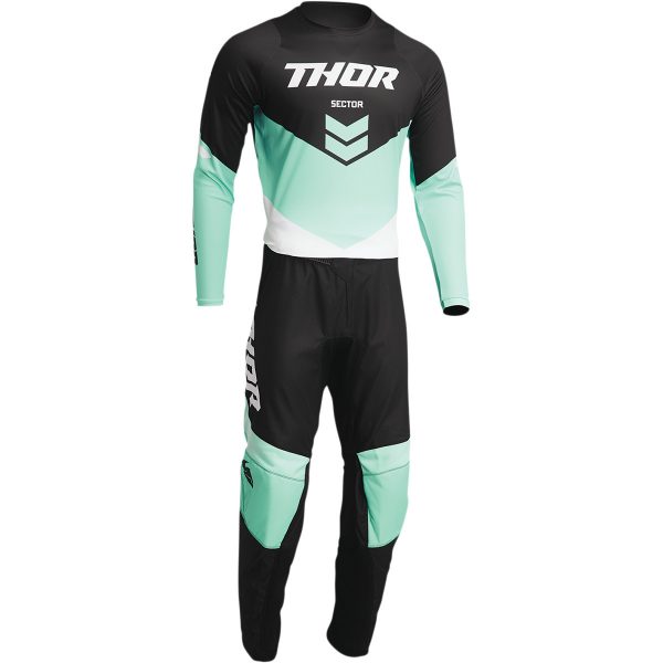 Thor Crossbroek Sector Chevron Zwart / Mint 2022 collectie - Afbeelding 2