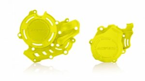 Acerbis X-Power motorblok beschermers Fluor Geel Husqvarna FC 450 16- & FE 450 17- & FE 501 19- & KTM EXC-F 450/500 17- & SX-F 450 16-