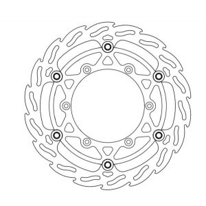 Moto Master Zwevende Flame voor remschijf ( 260mm ) Honda CR 125R 95-07 & CR 250R 05-07 & CRF 250R 04-14 & CRF 450R 02-14