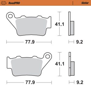 Moto Master voor remblokken Sinter Road Pro 403402