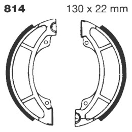 EBC Brake Shoe Water Grooved Series KTM -1985