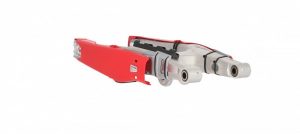 Acerbis teket magneet achterbrug bescherming Zilver / Rood KTM/Husqvarna/Gas Gas