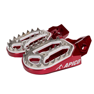 Apico Pro-Bite voetsteunen Rood KTM SX 85 18- & SX/SX-F 16- & EXC/EXC-F 17- & Gas Gas MC/MC-F/EC/EC-F 2021-