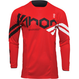 Thor Cross shirt Pulse Cube Rood / Wit 2022 collectie