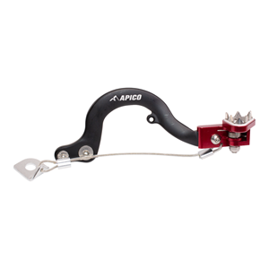 Apico Rempedaal + Brake Saver zwart / rood KTM SX 50 09- & Husqvarna TC 50 17- & Gas Gas MC 50 2021