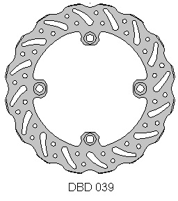 Delta Braking achter remschijf ( 220mm ) Type G Husqvarna T/M 2013