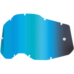 X-Fun blauwe spiegel lens voor 100% accuri 2/strata 2/racecraft 2