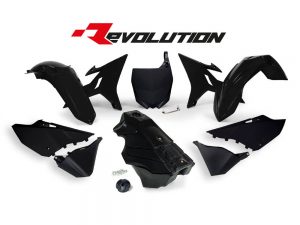 Racetech Revolution Plastic kit Zwart met brandstof tank 8,4 liter zwart Yamaha YZ 125/250 2002-2021