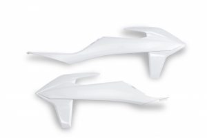 UFO radiator kappen Wit 2020 KTM SX 125/150/250 2019-2022 & SX-F 250/350/450 2019-2022 & EXC 250/300 2020-2023 & EXC-F 250/350/450/500 2020-2023