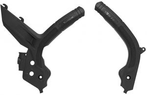 Racetech frame beschermers zwart KTM SX 125/150/250 2019-2022 & SX-F 250/350/450 2019-2022 & EXC/EXC-F 250/300/350/450/500 2020-2023