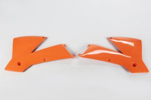 UFO radiator kappen Oranje KTM SX 125 01-04 & SX 250 01-04 & SX 450 03-04 & EXC 125/200/250/300/380/400/450 03-04