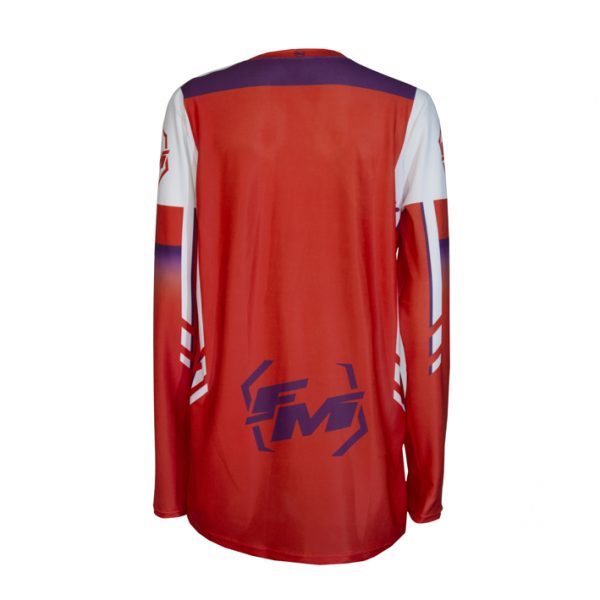FM 2022 Exagon cross Shirt Rood / Paars X29 - Afbeelding 2