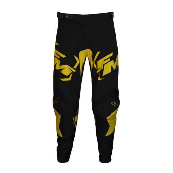 FM 2022 Exagon cross Broek Zwart / Geel X29