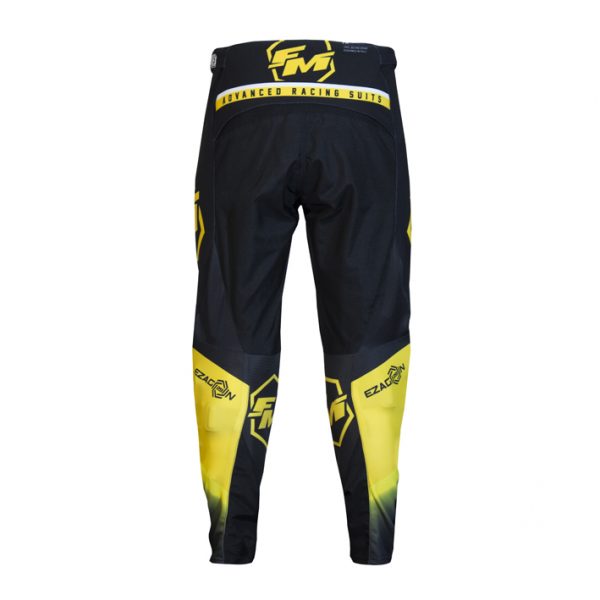 FM 2022 Exagon cross Broek Zwart / Geel X29 - Afbeelding 2