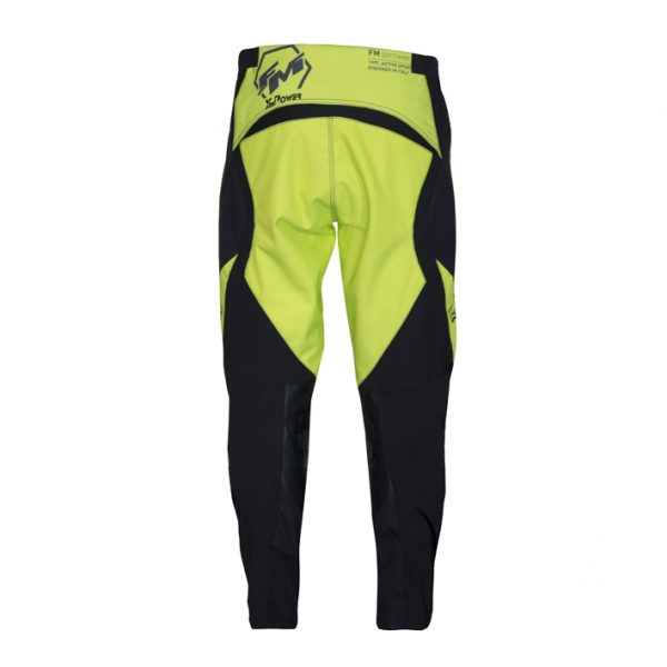 FM 2022 Hero Kinder cross Broek Zwart / Fluor Geel X29 - Afbeelding 2