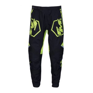 FM 2022 Hero Kinder cross Broek Zwart / Fluor Geel X29