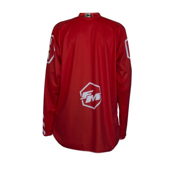 FM 2022 Hero cross Shirt Kinderen Rood / Wit Geel X29 - Afbeelding 2