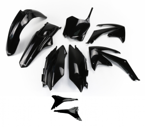 UFO plastic kit met airbox covers Zwart Honda CRF 250R 2011-2013 & CRF 450R 2011-2012
