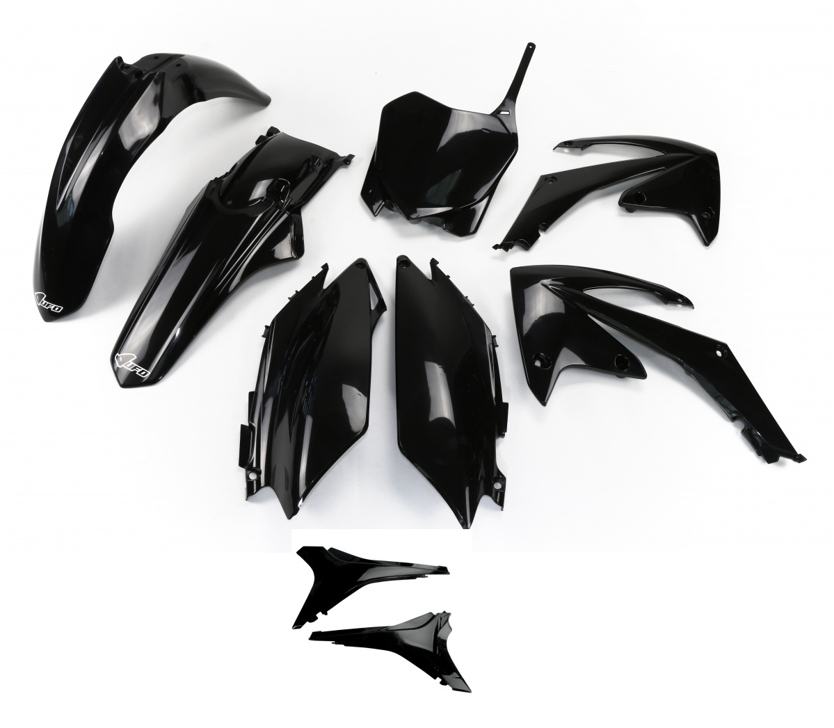 UFO plastic kit met airbox covers Zwart Honda CRF 250R 2011-2013 & CRF 450R 2011-2012