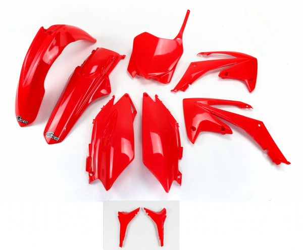 UFO plastic kit met airbox covers Rood Honda CRF 250R 2011-2013 & CRF 450R 2011-2012