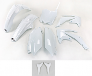 UFO plastic kit met airbox covers Wit Honda CRF 250R 2011-2013 & CRF 450R 2011-2012