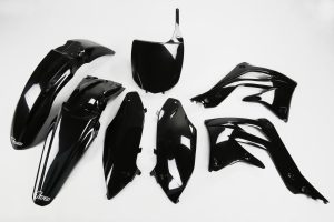 UFO plastic kit Zwart Kawasaki KX 450F 2012