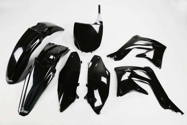 UFO plastic kit Zwart Kawasaki KX 450F 2012
