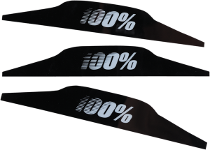 100% mudflaps zwart voor 100% Speedlab Vision System (3 stuks)
