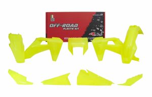 Racetech plastic kit Fluor Geel Husqvarna TE 250/300 20- & FE 250/350/450/501 20-