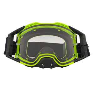 BRAAP Crossbril Zwart met Fluor Geel frame en blanke lens