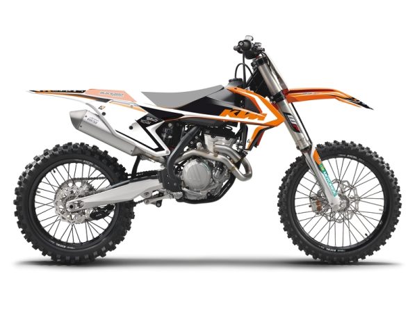 Blackbird Dream 4 stickerset 3 delig KTM SX 125/150 16-18 & SX 250 17-18 & SX-F 250/350/450 16-18 & EXC 250 17 & EXC 250 TPI 18-19 & EXC-F 250/350/450/500 17-19 - Afbeelding 2