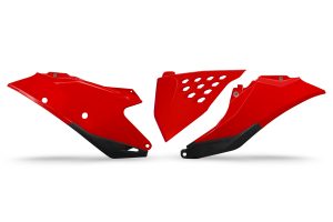 UFO Zijnummerborden + Vented Luchtfilter Kap Rood Gas Gas MC/EC/MC-F/EC-F 125-450 2021-