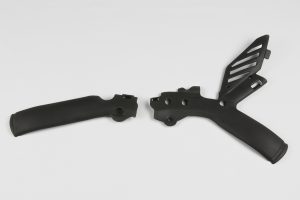 UFO frame beschermers zwart KTM SX/SX-F 125-450 2007-2010 & EXC/EXC-F 125-500 2008 tot 2011