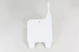UFO voornummerplaat Wit / Upside Down fork Honda CR 125R/250R 95-99 & CR 500R 95-99