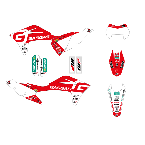 Blackbird stickerset Replica 2021 Gas Gas MC/MC-F/EC/EC-F 125-450 21- - Afbeelding 2