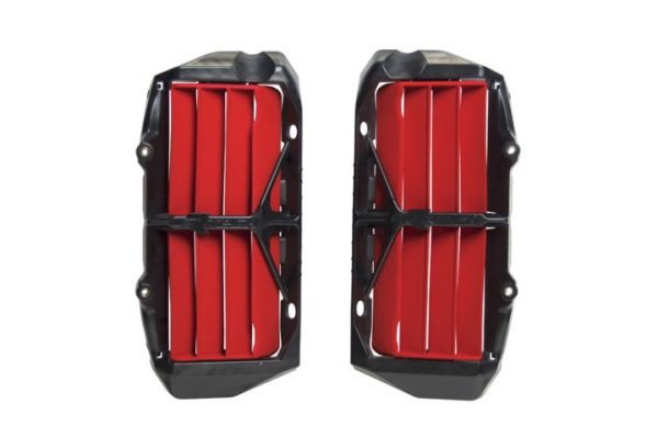 Racetech reinforced radiator roosters/lamellen zwart/rood Gas Gas MC/EC/MC-F/EC-F 125-450 2021-