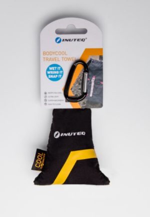 Inuteq Koel handdoek ( voor reizen ) Zwart met UV bescherming