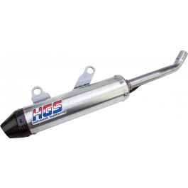 HGS uitlaatdemper aluminium met carbon eindkap Honda CR 250R 2002-2007