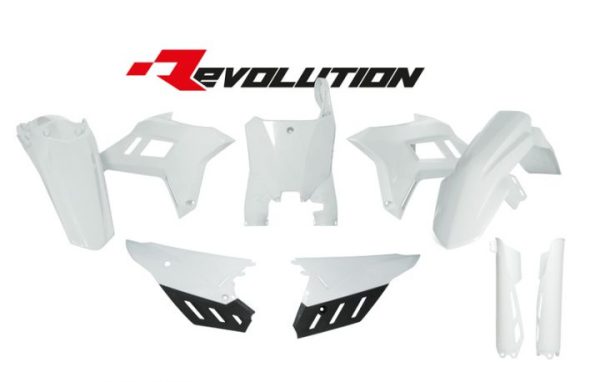 Racetech plastic kit Wit CRF Revolution Honda CRF 250R 2022- & CRF 450R 2021-