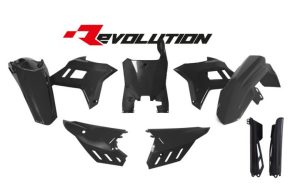 Racetech plastic kit Zwart CRF Revolution Honda CRF 250R 2022- & CRF 450R 2021-
