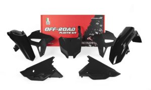 Racetech plastic kit Zwart Honda CRF 250R 2022- & CRF 450R 2021-