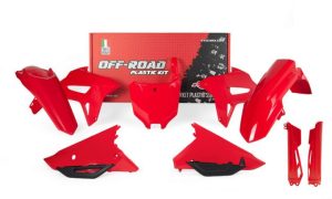 Racetech plastic kit Rood met voorvork beschermers Honda CRF 250R 2022- & CRF 450R 2021-