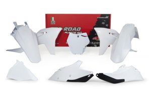 Racetech plastic kit Wit Gas Gas MC 125 2021- & MC 250F/450F 2021- & MC 250 2022- & MC 350F 2022-